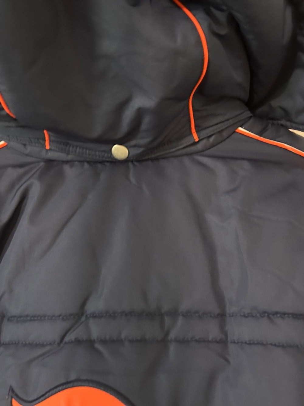 NWT Vintage Reebok NFL Denver Broncos Youth XL Puffer Jacket Coat Navy Orange - Picture 7 of 13